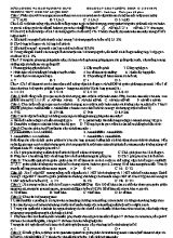 Đề khảo sát chất lượng Sinh học 12 - Năm học 2016-2017 - Trường THPT chuyên Lê Quý Đôn